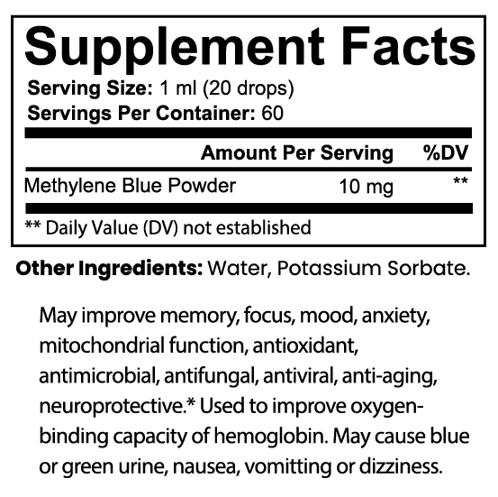 Methylene Blue Drops